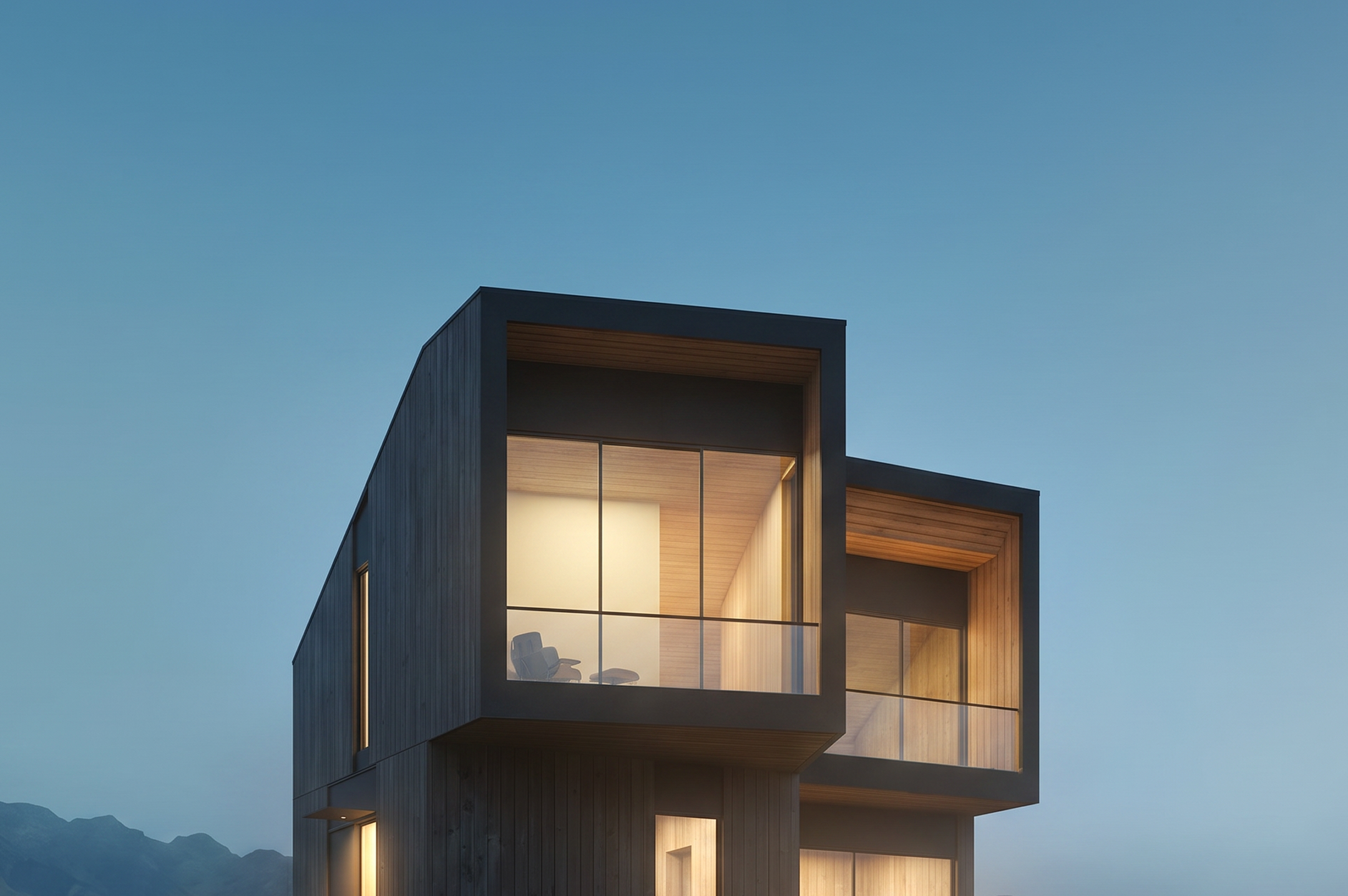 The ridge at blue hour